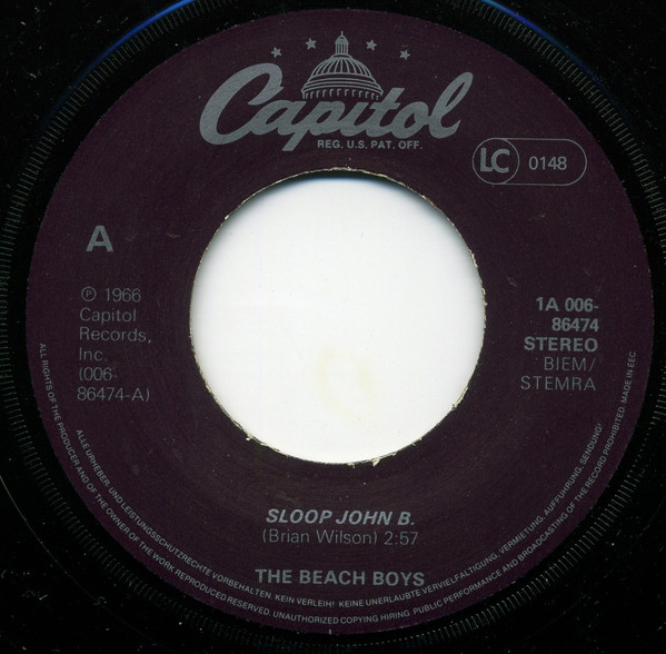 The Beach Boys – Sloop John B. / Do It Again (7"si NL 1982) nm/nm Do You Remember? - re-release - Image 2