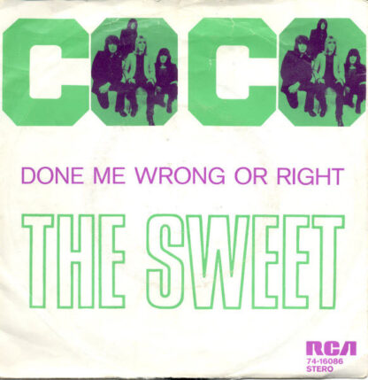 (The) Sweet ‎– Co-Co (7"si NL 1971) vg+/vg+
