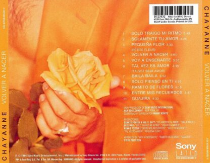 Chayanne – Volver a Nacer (CD US 1996) - Image 2