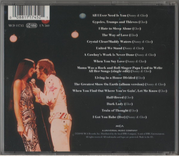 Cher and Sonny & Cher – Greatest Hits (CD Germay 1998) - Image 2