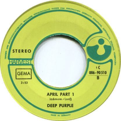 Deep Purple ‎– Hallelujah (7"si Germany 1969) - Image 3