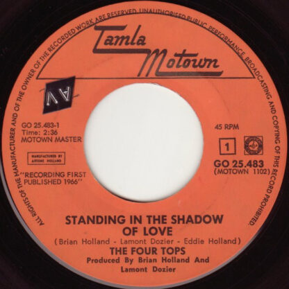 The Four Tops – Standing in the Shadows of Love (7"si NL 1967) - Image 3