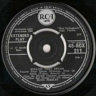 Elvis Presley ‎– Follow That Dream (7"EP UK 1962) vg+