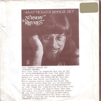 Jaap Dekker Boogie Set ‎– In een Groen Groen Knollenland / Roodborstje Tikt Tegen het Raam / Drie Maal Drie is Negen / De Kop van de Kat is Jarig / Advokaatje(7"si NL 1972) - Image 2