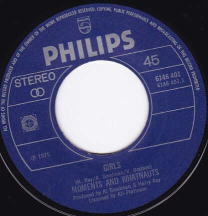 Moments and Whatnauts – Girls (7"si NL 1975) nm-/vg+ - Image 2