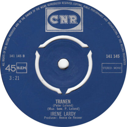Irene Lardy ‎– De Allereerste Keer (7"si NL 1971) - Image 3