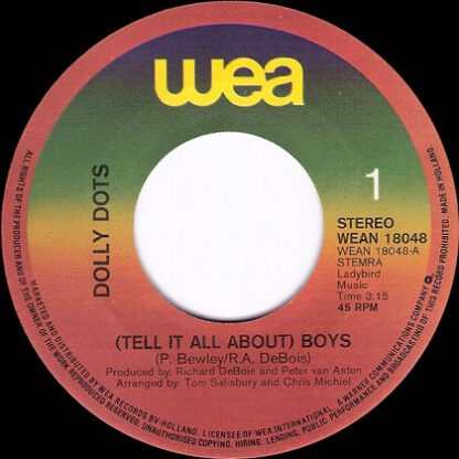 Dolly Dots – Tell It All About Boys (7"si NL 1979) - Image 3