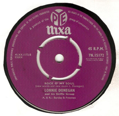 Lonnie Donegan and His Skiffle Group ‎– Tom Dooley (7"si UK 1958) - Image 2