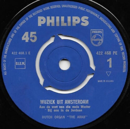 Draaiorgel "De Arabier" ‎– Muziek Uit Amsterdam (7"EP NL 1959) - Image 3