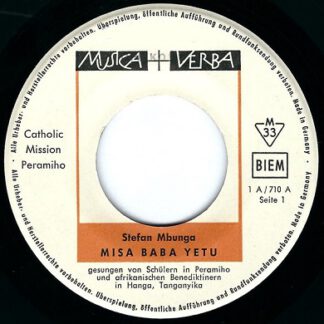 Stefan Mbunga – Misa Baba Yetu (7" 33rpm mini-lp Germany 196?)