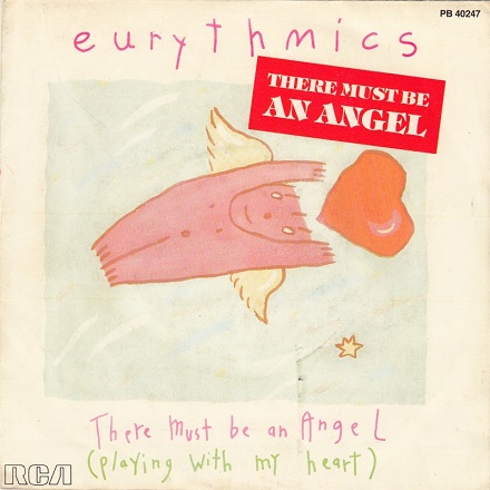 Eurythmics featuring Stevie Wonder – There Must Be An Angel (Playing With My Heart) nm/vg++ 7"si France 1985