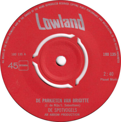 De Spotvogels – De Parkieten van Brigitte (7"si NL 1971) - Image 2