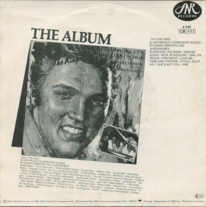Danny Mirror & The Jordanaires ‎– 10x The King (Elvis Presley's Greatest Songs) 7"si NL 1981 - Image 2