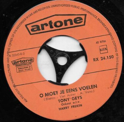 Tony Geys ‎– Parijs (Ca C'est Paris) / O Moet Je Eens Voelen (7"si NL 1964 - Image 3