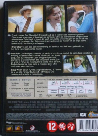 Crazy Heart (DVD NL 2010) Jeff Bridges: Oscar for Best Actor! also starring Robert Duvall - Image 2