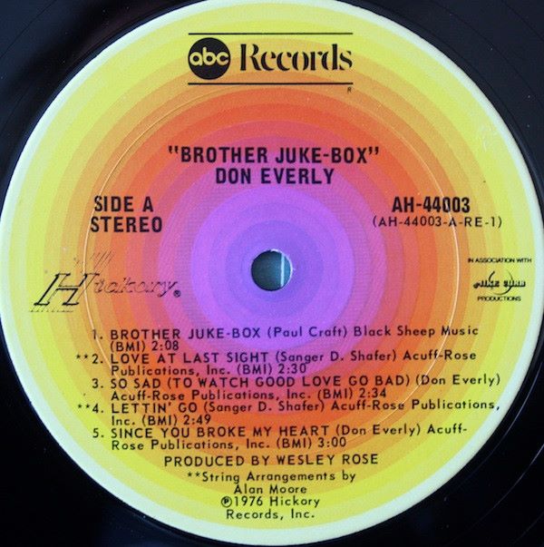 Don Everly - Brother Jukebox (LP US 1976) - Image 3