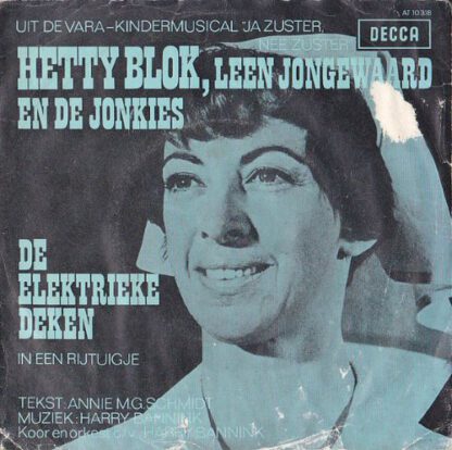 Wim Sonneveld en Leen Jongewaard ‎– In een Rijtuigje (7"si NL 1968) Uit de VARA-kindermusical "Ja Zuster, Nee Zuster" nm/vg - Image 2