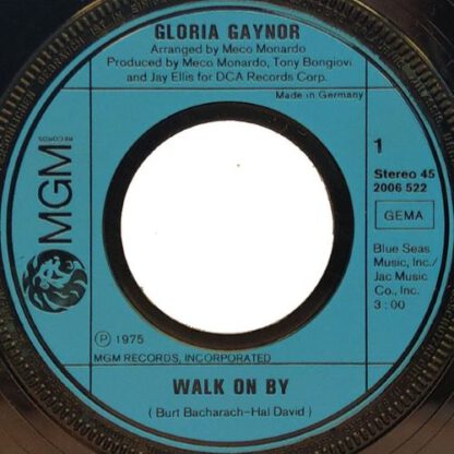 Gloria Gaynor ‎– Walk On By (7"si Germany 1975) nm/vg+ - Image 2