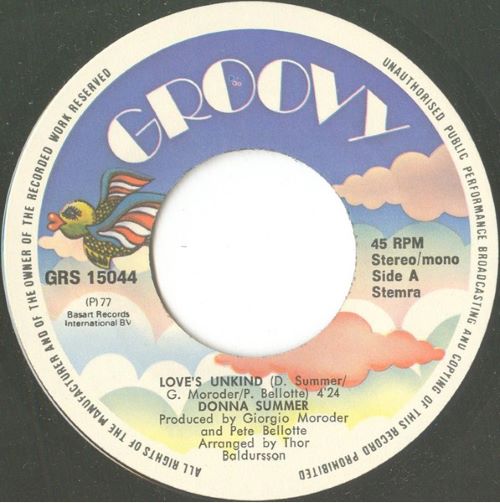 Donna Summer – Love's Unkind (7"si NL 1977) nm/vg+ - Image 2