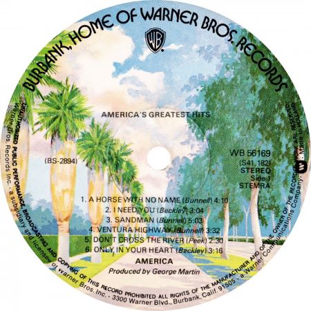 America – History - America's Greatest Hits (LP NL 1975) g+/vg+ - Image 3