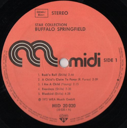 Buffalo Springfield – Star-Collection (LP Germany 1972) vg+/vg++ - Image 3