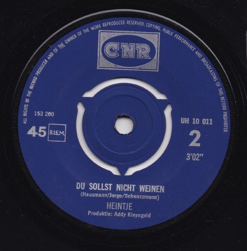 Heintje – Ich Bau' Dir Ein Schloss (7"si NL 1968) vg++ - Image 2