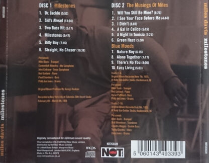 Miles Davis ‎– Milestones (2CD UK 2010) nm/nm - Image 2