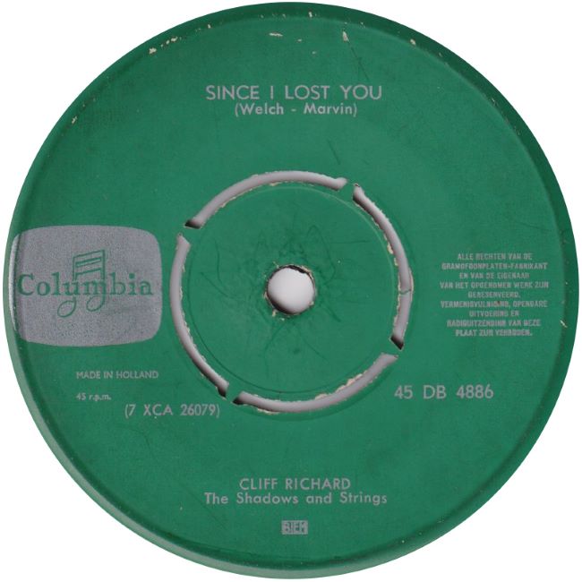 Cliff Richard and The Shadows – It'll Be Me (7"si NL 1962) vg++ - Image 2