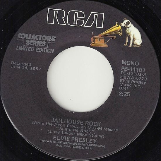 Elvis Presley – Jailhouse Rock / Treat Me Nice (7"si US 1977) Limited Edition - Collector's Series nm/vg++ - Image 2