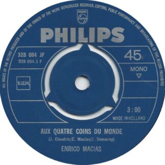 Enrico Macias ‎– Aux Quatre Coins du Monde (7"si NL 1968) vg