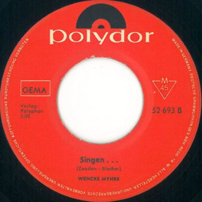 Wencke Myhre ‎– Beiss Nicht Gleich in Jeden Apfel (7"si Germany 1966) vg+ - Image 2