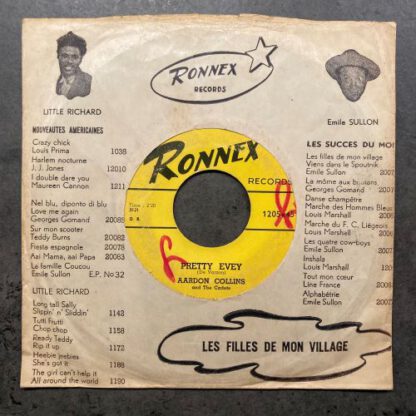 Aaron Collins and The Cadets – Pretty Evey / Rum Jamaica Rum (7"si Belgium 1957) vg/vg++