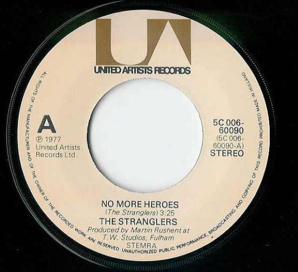 The Stranglers – No More Heroes (7"si NL 1977) vg++