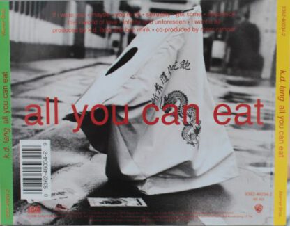 k.d. lang ‎– All You Can Eat (CD Germany 1995) vg+/nm - Image 2