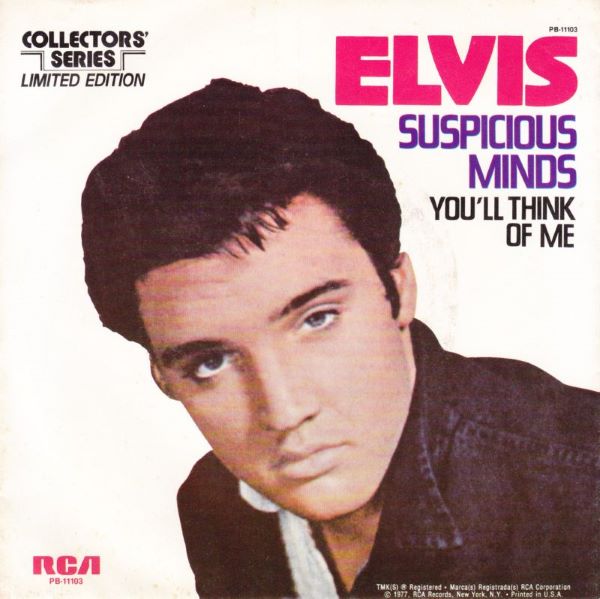 Elvis Presley – Suspicious Minds (7"si US 1977) Limited Edition - Collector's Series vg+++/nm