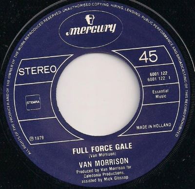 Van Morrison – Full Force Gale / Bright Side of the Road (7"si NL 1979) vg++/vg+ - Image 3