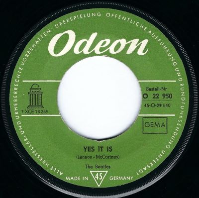The Beatles - Ticket to Ride / Yes It Is (7"si Germany 1965) vg - Image 2