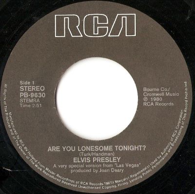 Elvis Presley – Are You Lonesome Tonight? (7"si NL 1980) Very Special Version from Las Vegas nm/vg++ - Image 3