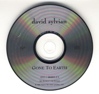 David Sylvian ‎– Gone to Earth (CD US 1986) vg++/mint - Image 3
