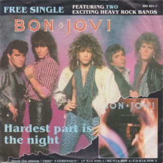 Bon Jovi ‎– Hardest Part is the Night / TNT ‎– Seven Seas (7"si NL 1985) nm/vg++