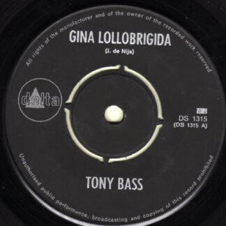 Tony Bass ‎– Gina Lollobrigida (7"si NL 1969) vg+