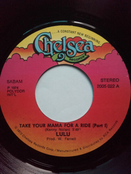 Lulu ‎– Take Your Mama For a Ride (7"si Belgium 1974) nm-/nm- - Image 2