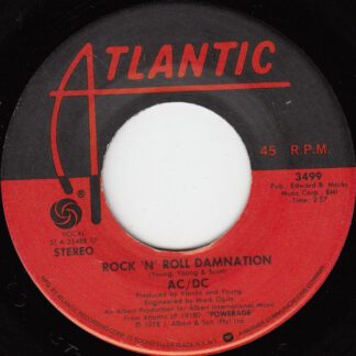 AC/DC – Rock 'N' Roll Damnation / Kicked in the Teeth (7"si US 1978) nm/vg+