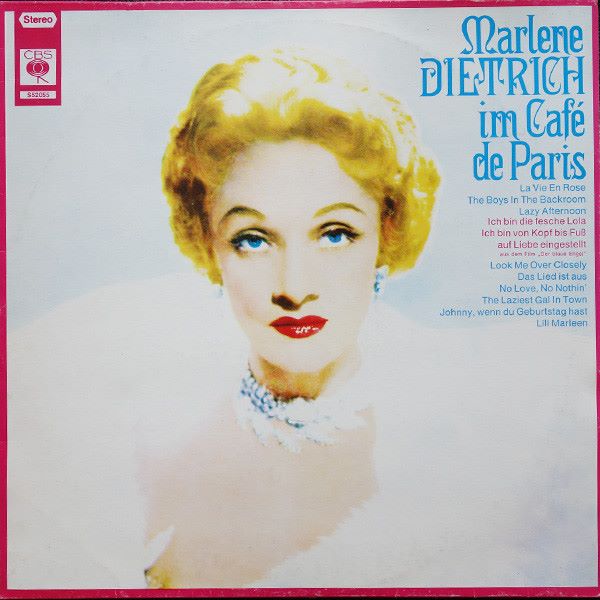 Marlene Dietrich – Im Café De Paris (LP Germany 1969) Rechanneled 1954 Concert for STEREO nm/vg++