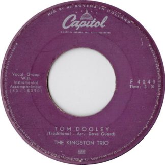 The Kingston Trio – Tom Dooley (7"si NL 1958) vg+
