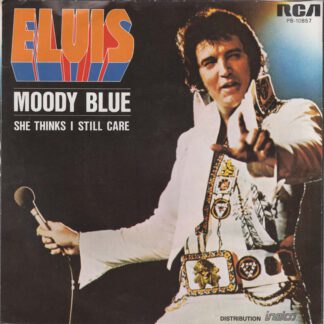 Elvis Presley ‎– Moody Blue (7"si NL 1977) vg++/vg+