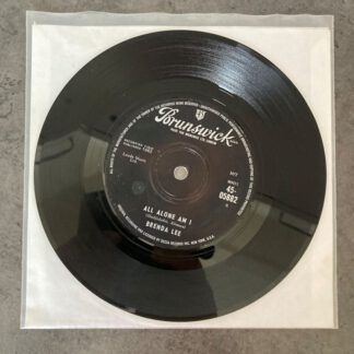 Brenda Lee ‎– All Alone Am I (7"si UK 1962) Very rare! Solid center-issue vg+