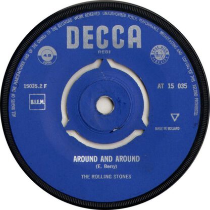 The Rolling Stones - Empty Heart / Around and Around (7"si NL 1964) vg - Image 2