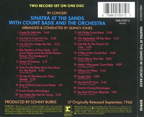Frank Sinatra & Count Basie Orchestra - Sinatra at the Sands (CD Germany post-1994) nm/nm - Image 2