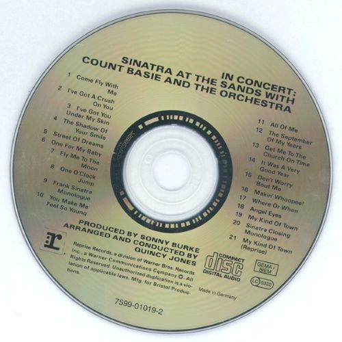 Frank Sinatra & Count Basie Orchestra - Sinatra at the Sands (CD Germany post-1994) nm/nm - Image 3